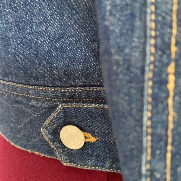 ABSTRACT DESIGNED JEANS JACKET Sz-Sm - Picture 11 of 11